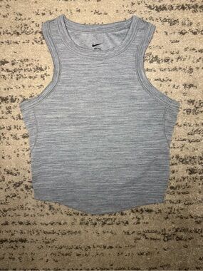 Nike Light Gray Heather Racerback Tank Top